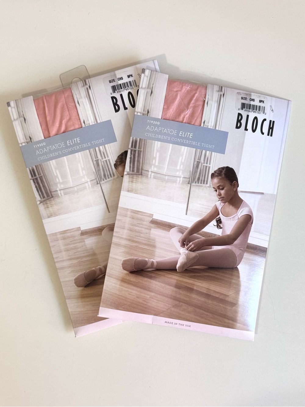 Bloch Children's Convertible Tight ~ Ballet Pink ~ Size SMALL